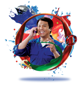 Using their international mobile number, seafarers can call the Philippines for as low as US$0.20 (Php8.60) per minute and text for as low as US$0.10 (Php4.34) per message.