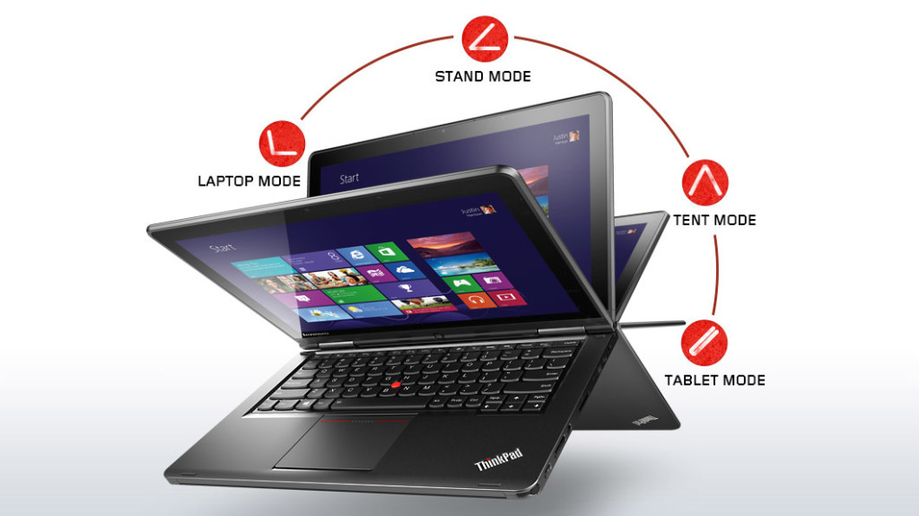 ThinkPad Yoga features a lift and lock system created for tablet mode.
