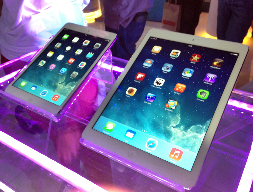 The iPad Mini with Retina Display and the iPad Air.