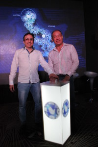 Globe's Peter Bithos and Ernest Cu