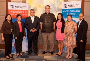 Coca-Cola Foundation and Big Chill Migrate to NetSuite. Shown in photo are (left to right): Ting Cabalza, Project Manager, Coca-Cola Foundation Philippines; Cecile Alcantara, President, Coca-Cola Foundation Philippines; James Dantow, VP for Worldwide Support and GM for the Philippines, NetSuite; Rusty Lemon, Chief Operating Consultant, Big Chill; Rubie Casana-Villamor, Project Manager, IT Group Inc.; Aly Capote, Head of Operations, IT Group Inc.; and Jan Pabellon, Principal Product Manager for Asia Pacific and Japan, NetSuite.