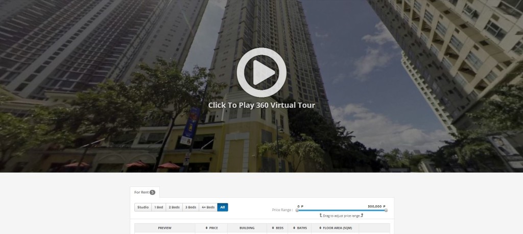 With 360° Virtual Tour, users can take a Google Maps-style tour of the major areas of a property, such as its lobby and amenities