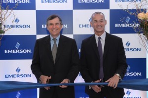 David Farr, chairman and CEO, Emerson and Phil Kelaart, vice president and general manager, Emerson Manila Shared Services.