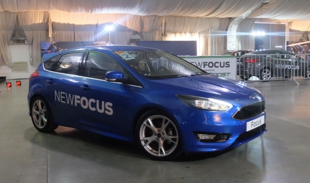 The new Focus has a lower, wider stance that emphasizes width, and a new hood that sweeps elegantly toward the signature trapezoidal grille, giving the car a bolder and more muscular presence on the road. PHOTO BY MELBA BERNAD