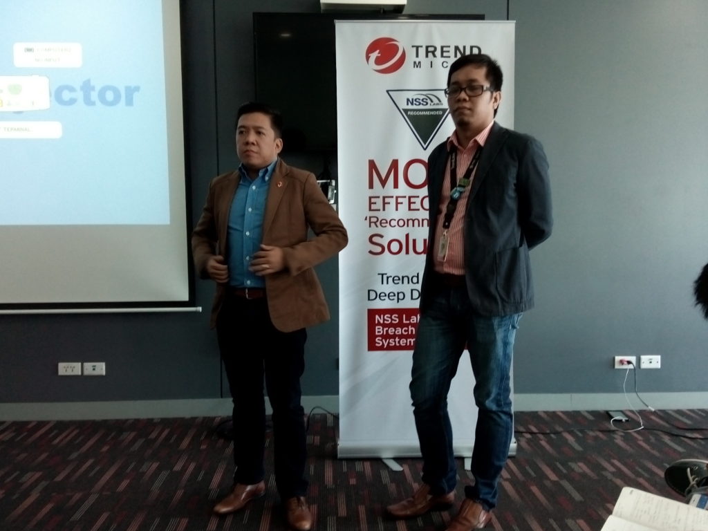 Ian Felipe, Country Sales Director, Trend Micro; Paul Oliveria, Technical Communications Manager, TrendLabs, Trend Micro. 