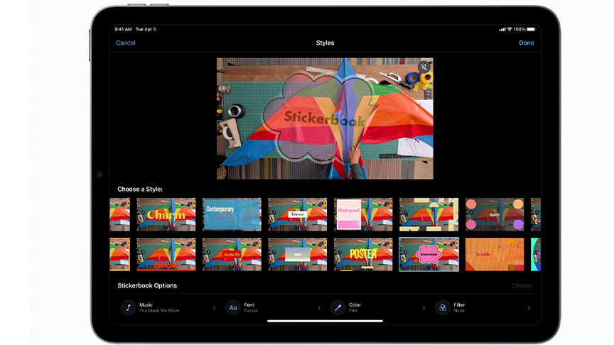 Add titles and audio to Magic Movie and storyboard clips in iMovie