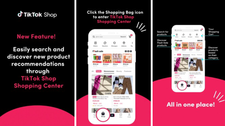 TikTok Shop adds one-touch 'Shopping Center' tab - Back End News